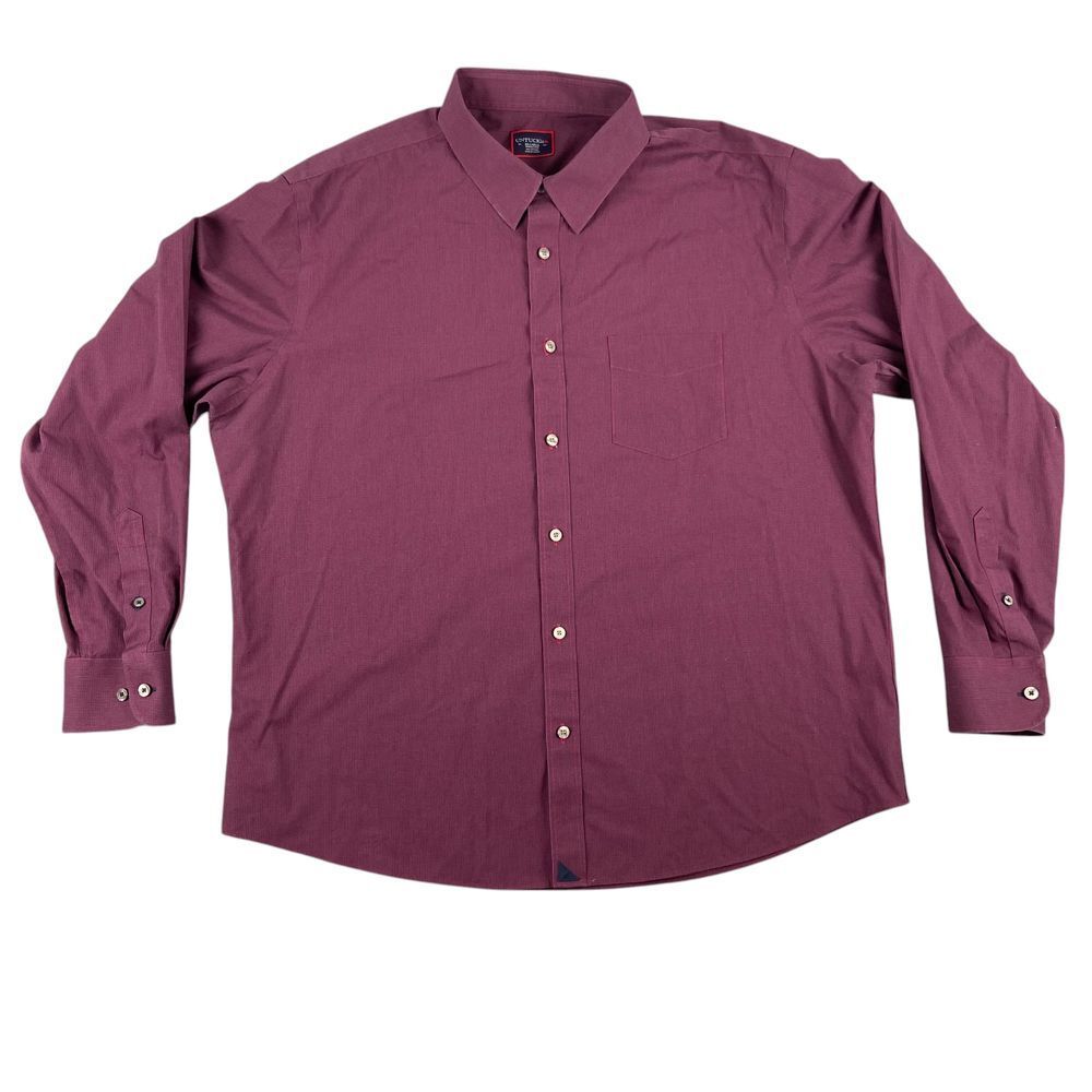 Untuckit Shirt Mens XXL Dress Shirt Striped Wrinkle Free Burgundy Ships Fast EUC